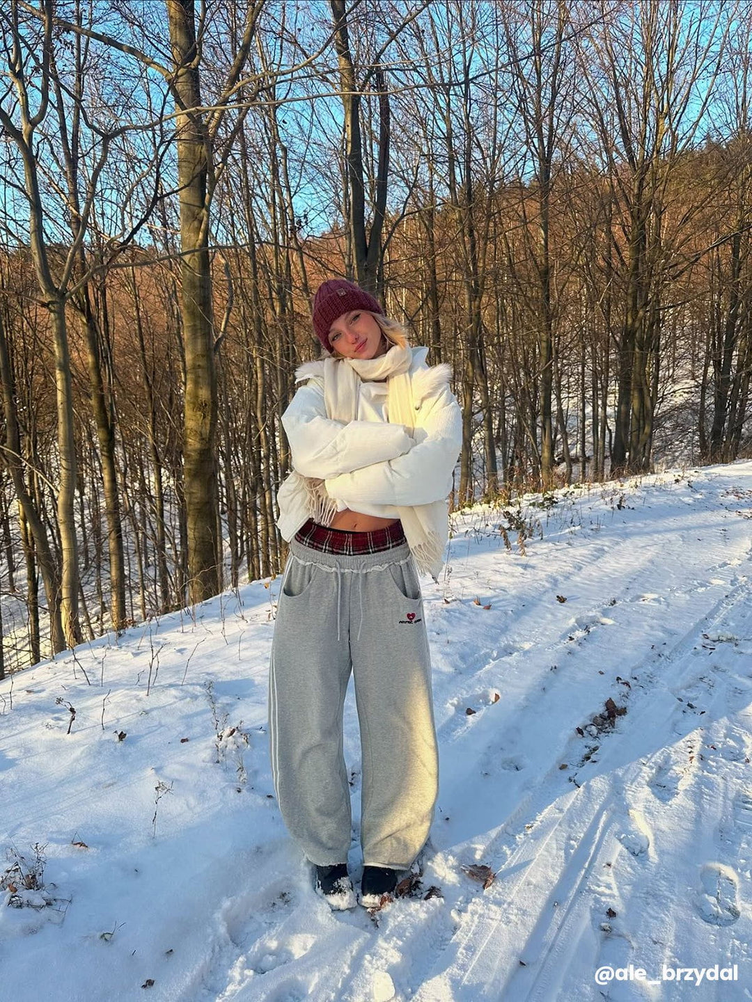 Wide-Leg Comfy Sweatpants - Janine
