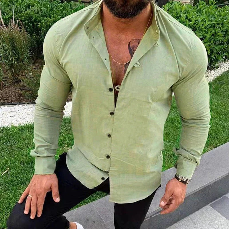 Men’s Breathable Linen Shirt
