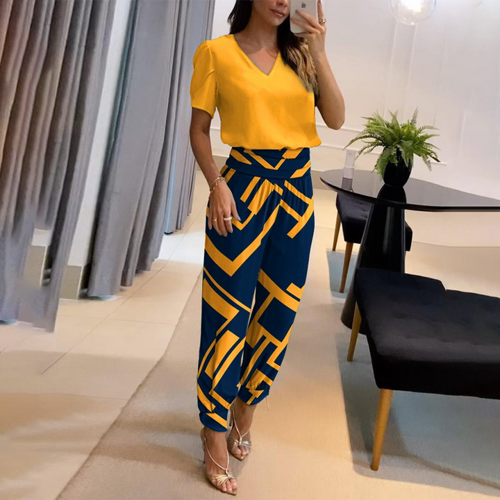 Printed Two-Piece Set for Women