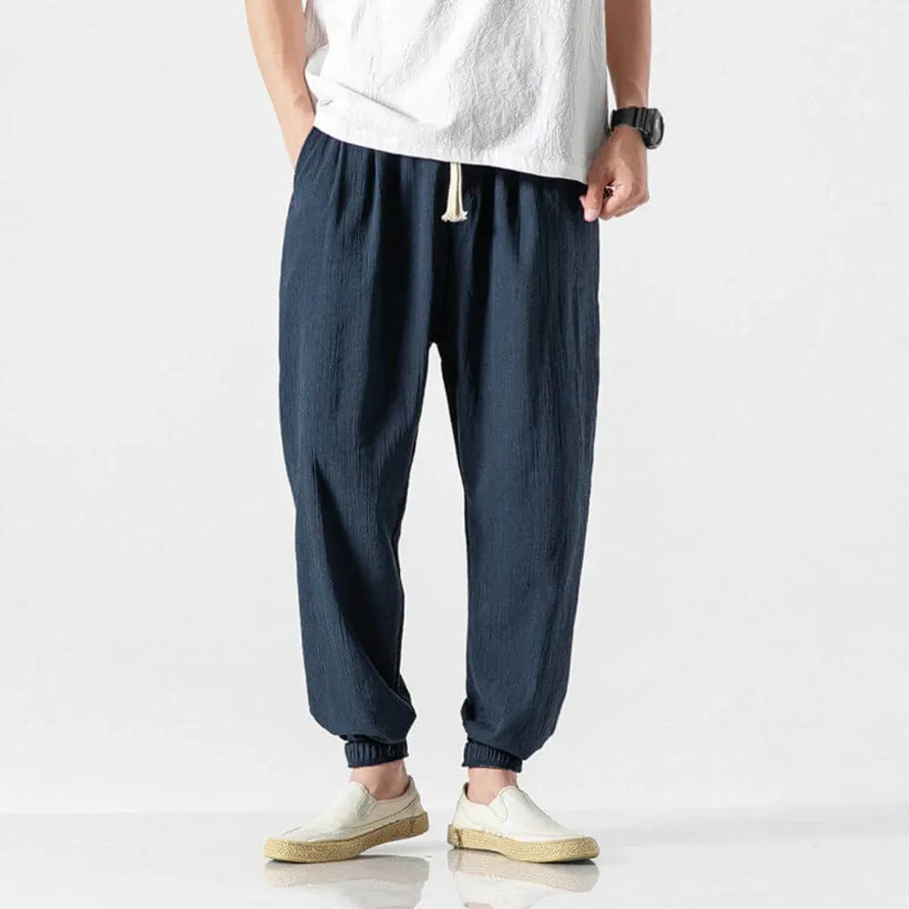Men’s Cotton-Linen Comfort Pants – Lightweight Everyday Wear