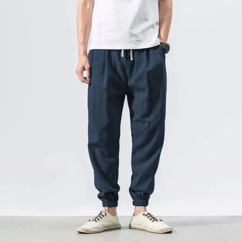 Men’s Cotton-Linen Comfort Pants – Lightweight Everyday Wear