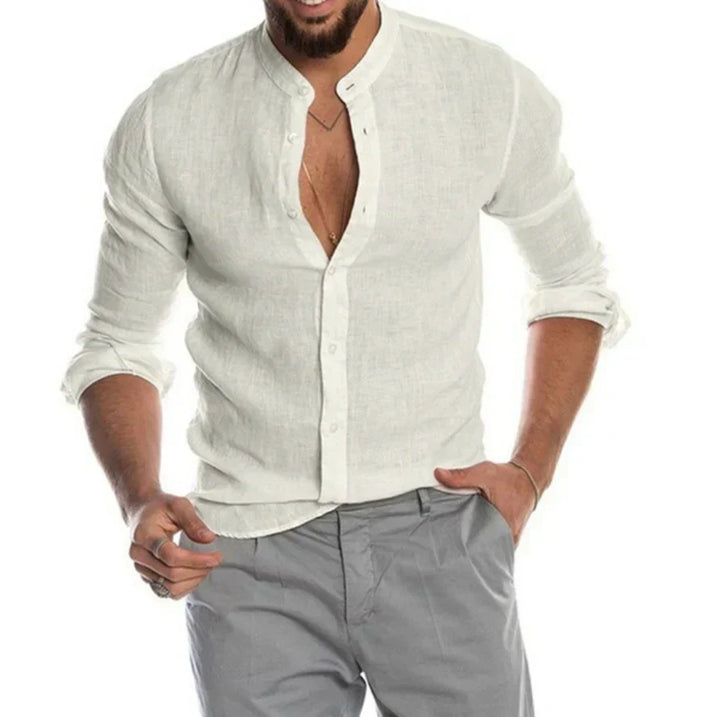 Men’s Breathable Linen Shirt