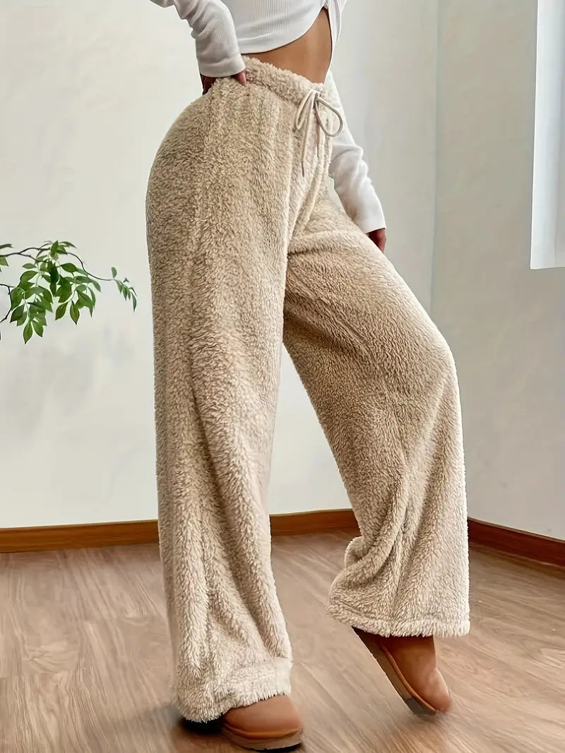 Women's Soft Teddy Sherpa Lounge Pants – Noémie