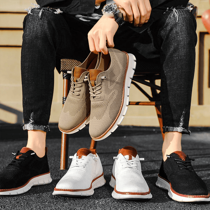 Breathable & Ultra-Comfortable Men's Sneakers in a Minimalist Design – Elias