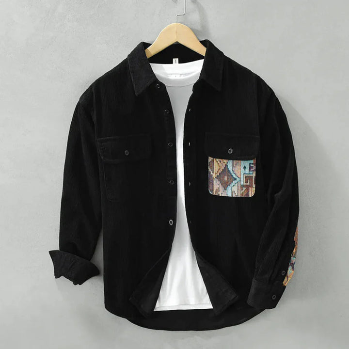 Men's Vintage Long Sleeved Shirt - Classic Style with Timeless Appeal