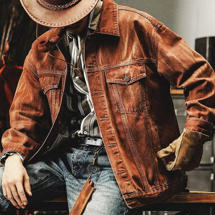 Denim Men's Jacket – Classic Style Meets Modern Comfort