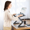 Adjustable Laptop Stand with Detachable Mouse Tray for Desk and Sofa