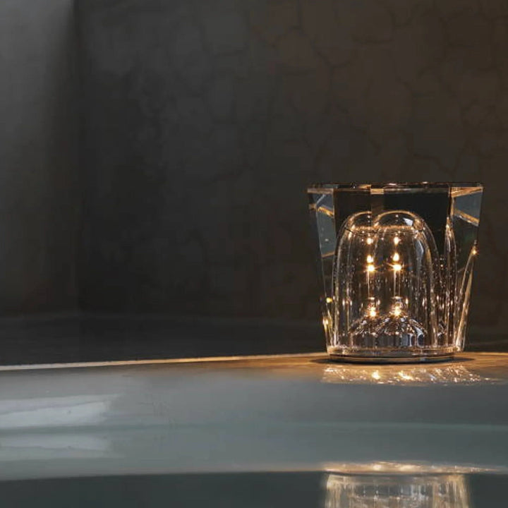 Rechargeable Crystal Table Lamp with Diamond Design – Luxury Edition