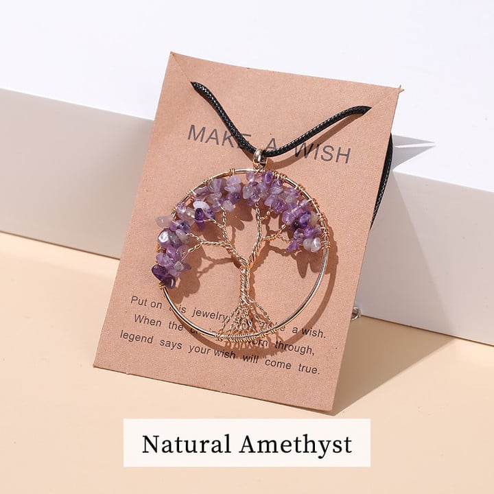Seven Chakra Tree of Life Necklace
