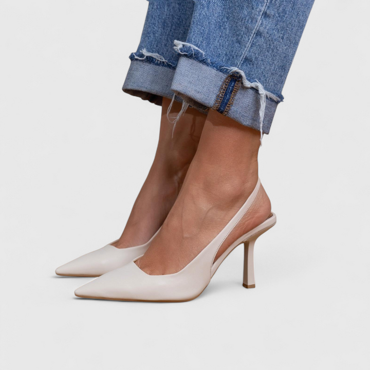 Women's Orthopaedic Heels with Pointed Toe - Stiletto Court Shoes