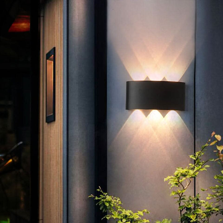 Waterproof LED Outdoor Wall Light – Slim Aluminum, Energy-Saving