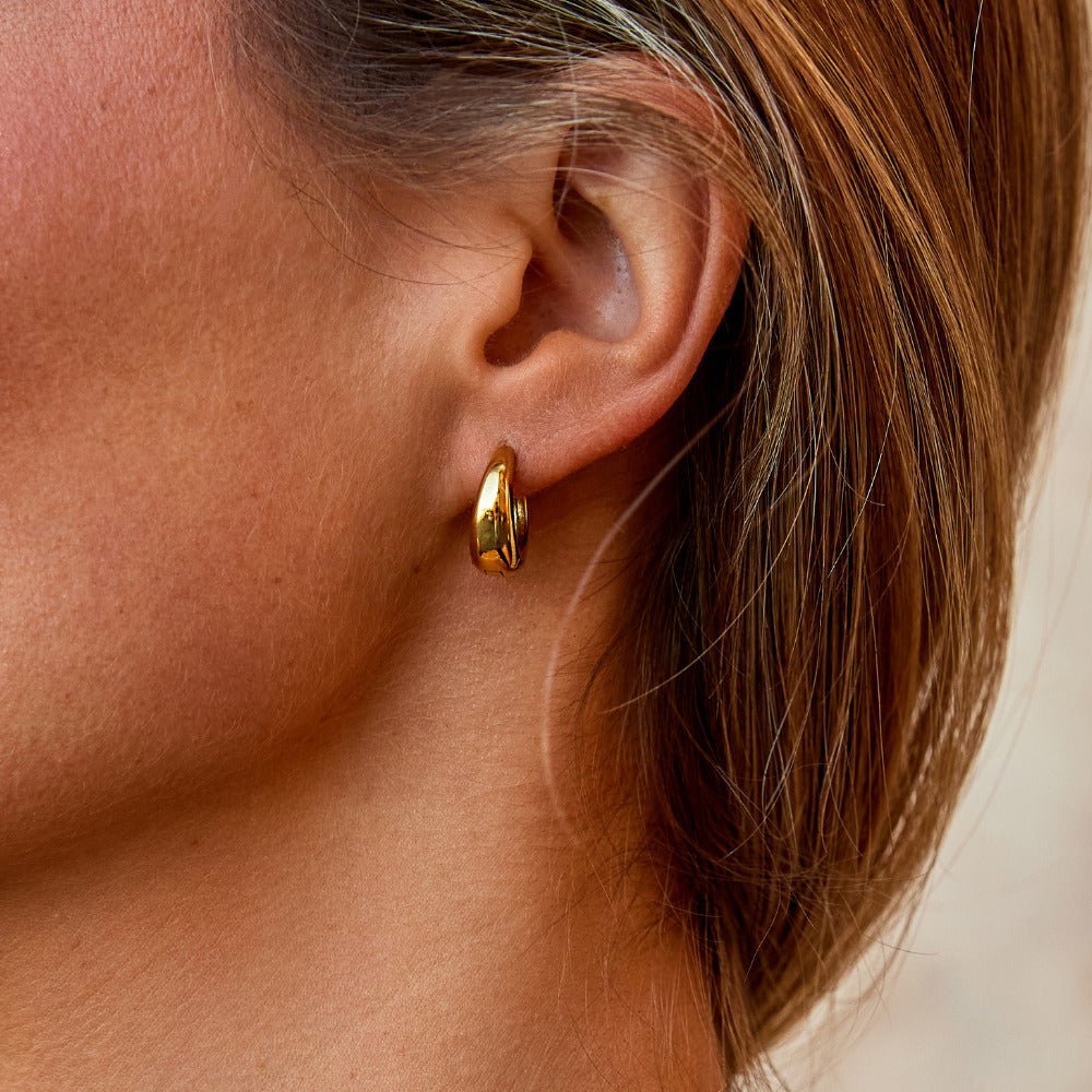 Audrey Gold Hoop Earrings