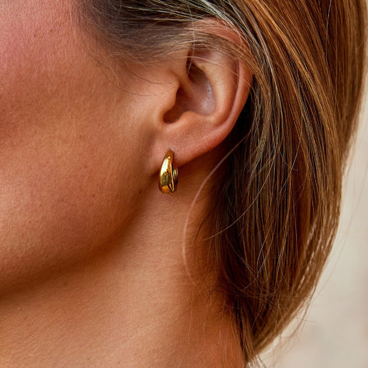 Audrey Gold Hoop Earrings