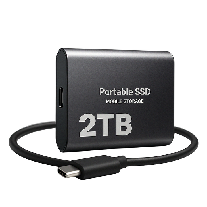 Portable High-Speed SSD Storage, USB-C 1050 MB/s (2 TB)