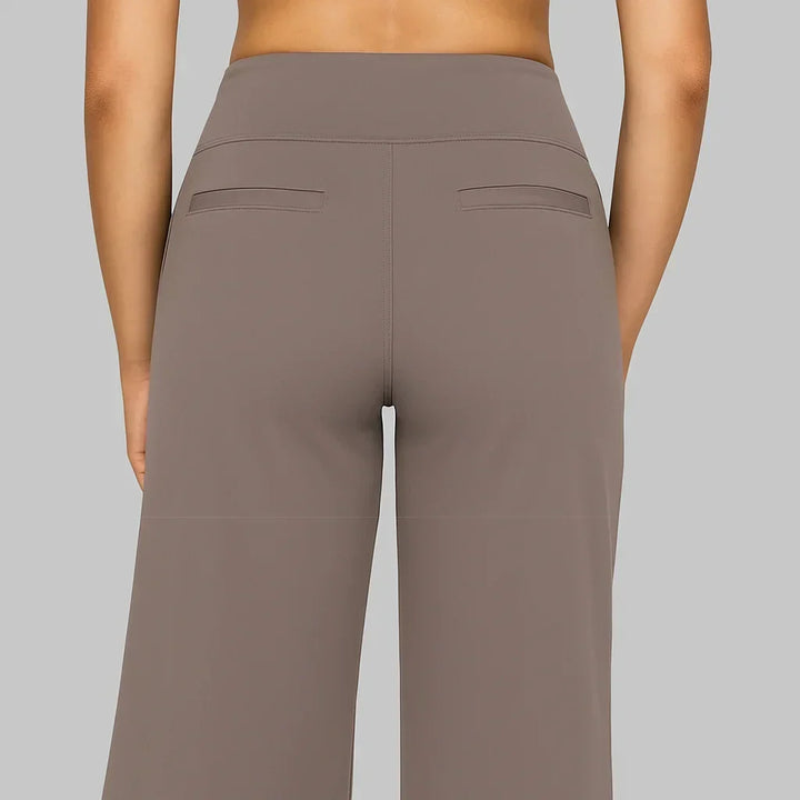 Women's High-Waisted Stretch Pants – Comfortable Pull-On Pants