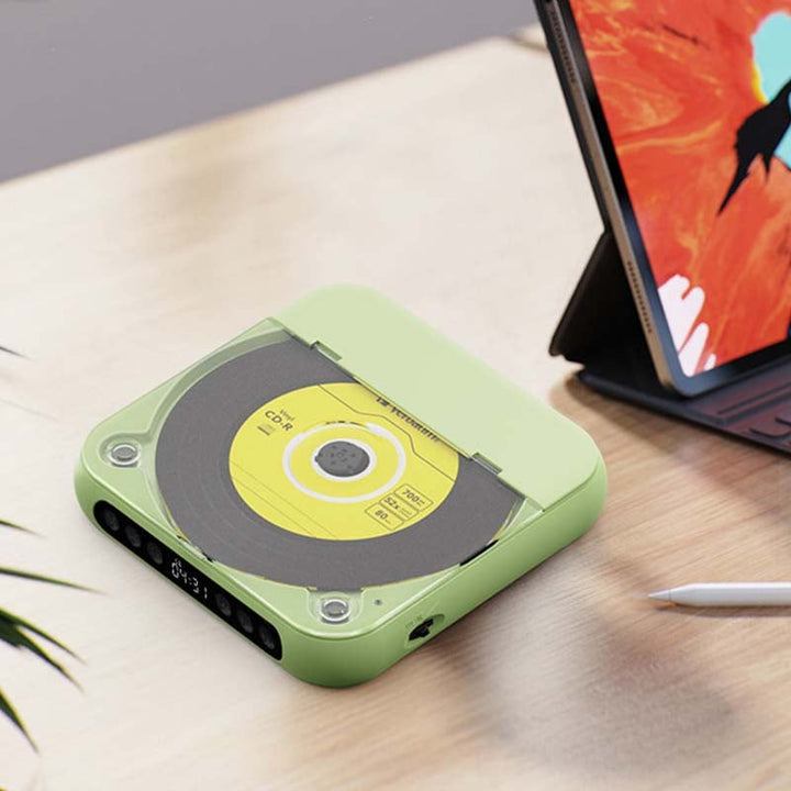 Portable Bluetooth CD Player with Hi-Fi Sound in 4 Colors