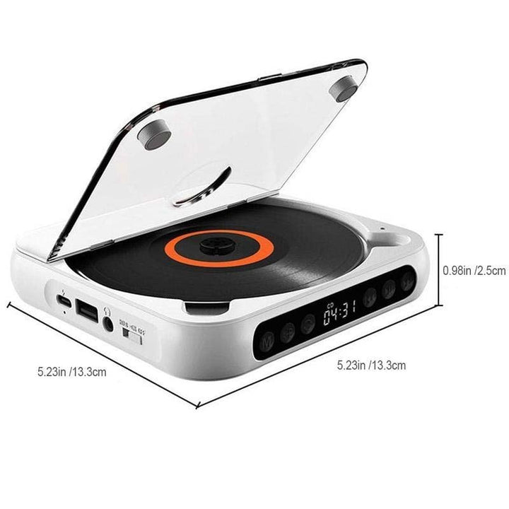 Portable Bluetooth CD Player with Hi-Fi Sound in 4 Colors