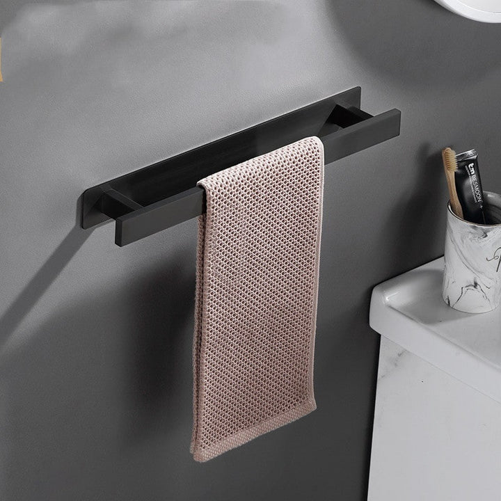 Bathroom Towel Bar Wall Mounted Stainless Steel with Adhesive Backplate 40cm 18 Inch