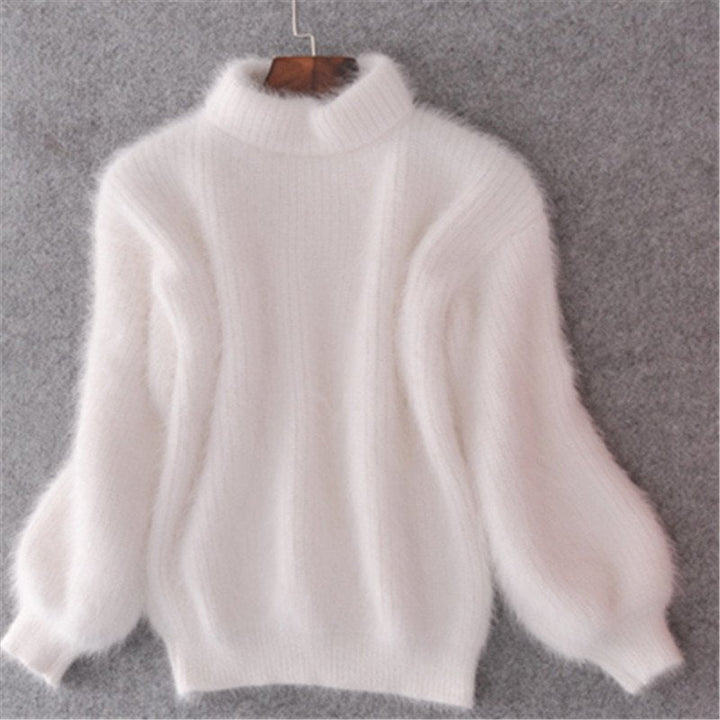 Mohair-Blend Turtleneck Sweater