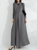 Elegant Overcoat with Wrap Front and Tie Belt for Women