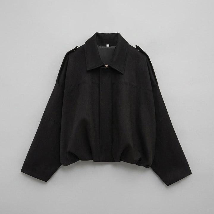 Women's Suede Bomber Jacket Cropped with Tailored Fit