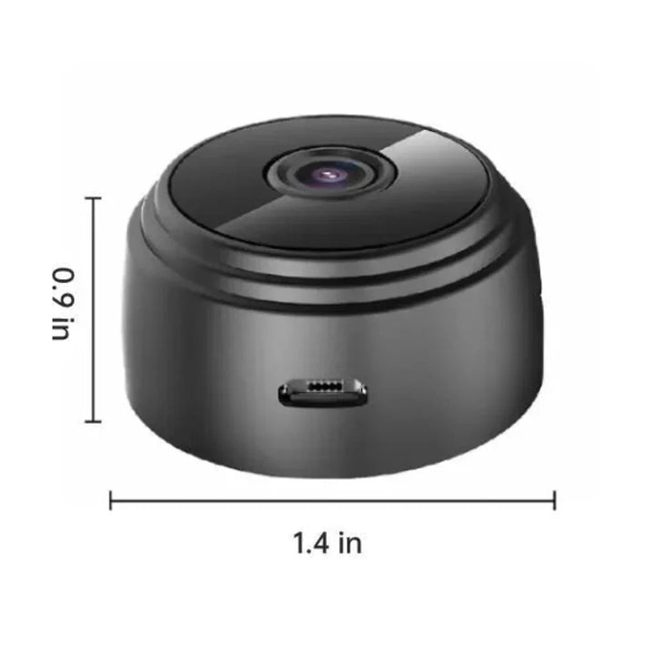 "Black HD wireless backup camera for RVs, trucks, trailers with night vision, waterproof design, perfect for safe reversing."