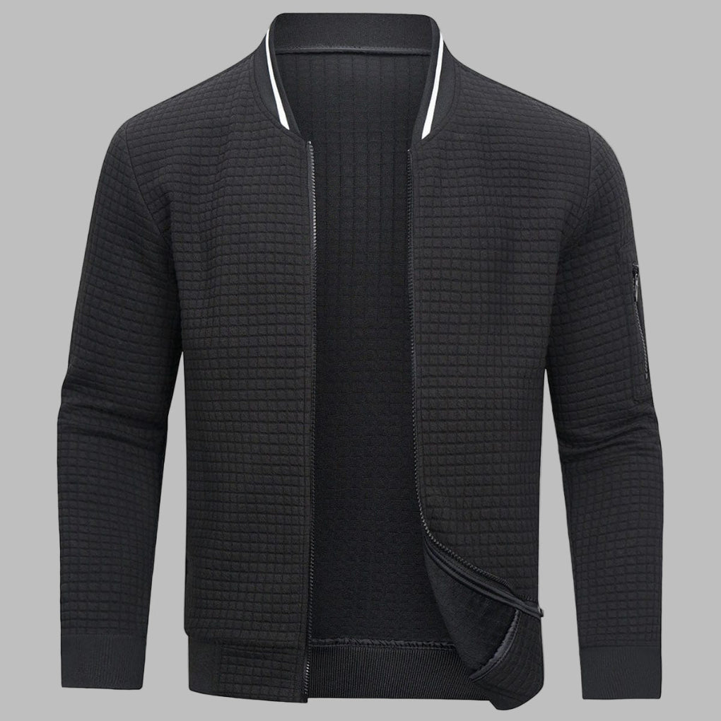 Comfortable and Warm Men’s Zip-Up Sweater