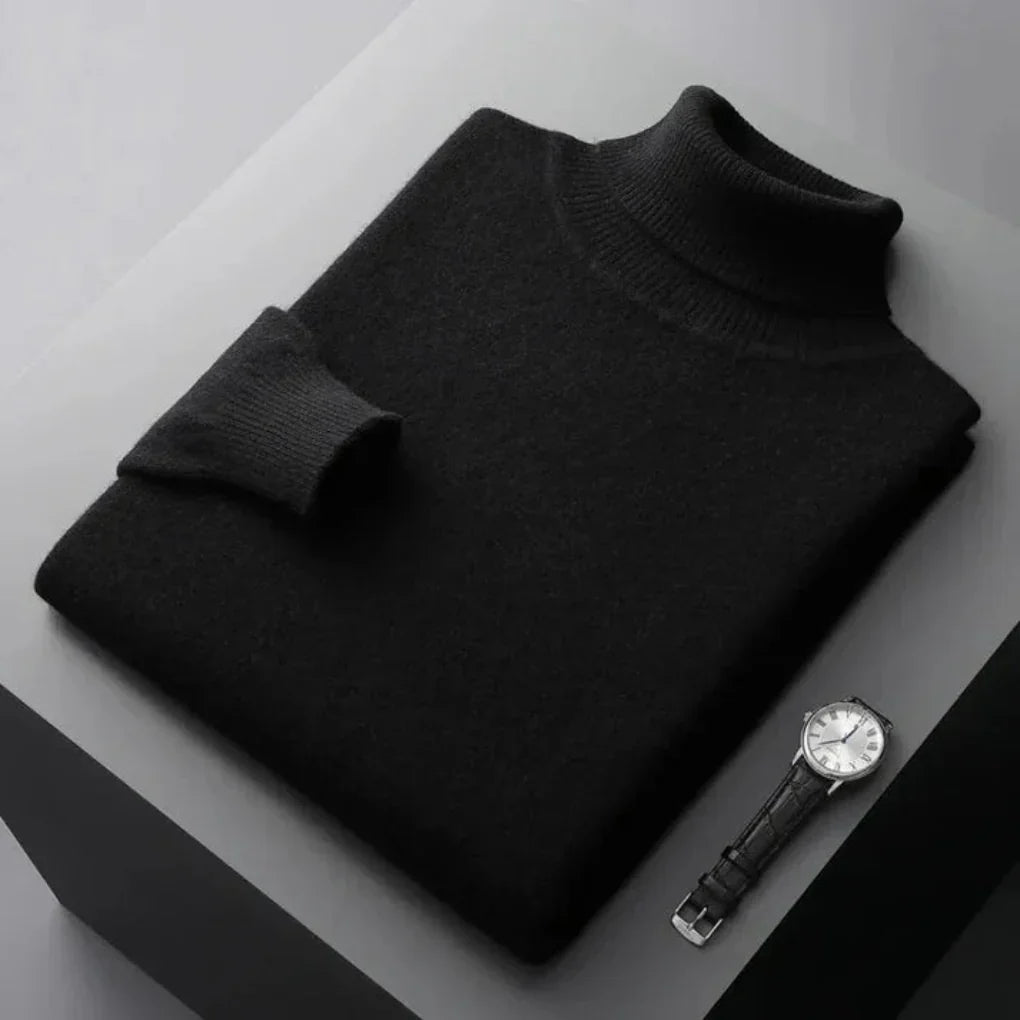 Men’s Turtleneck Sweater – Elegant Layer with Refined Look