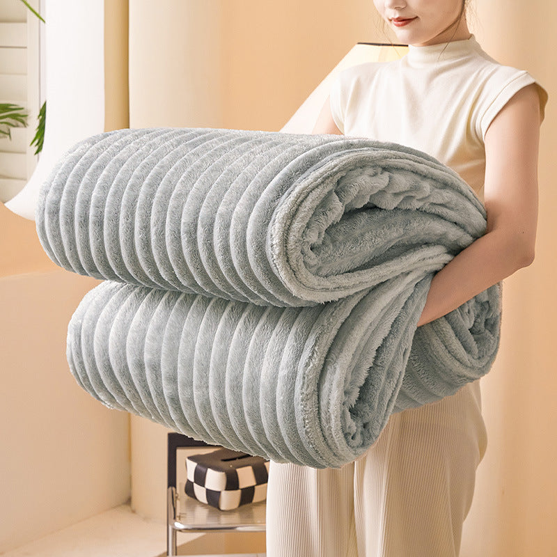 Chunky Knit Textured Throw for Sofa or Bed | Large