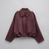 Women's Suede Bomber Jacket Cropped with Tailored Fit