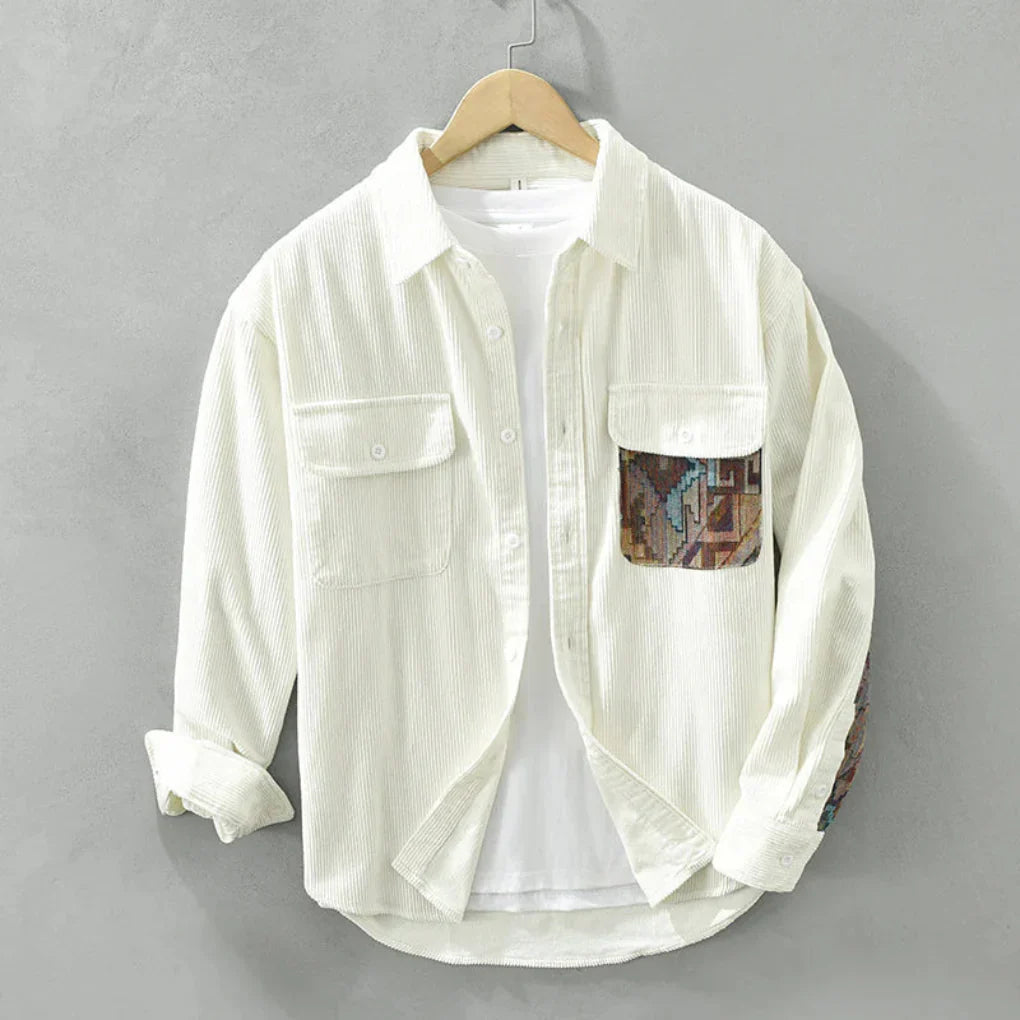 Men's Vintage Long Sleeved Shirt - Classic Style with Timeless Appeal