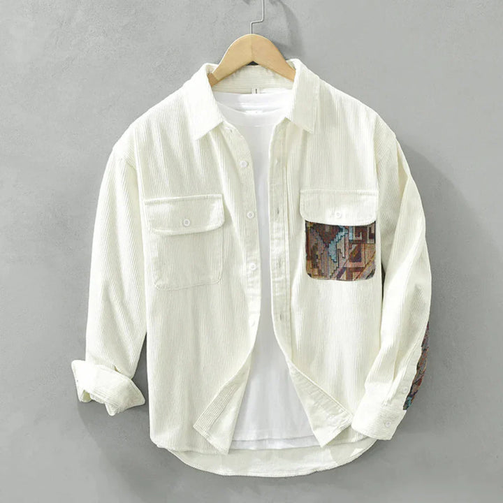 Men's Vintage Long Sleeved Shirt - Classic Style with Timeless Appeal