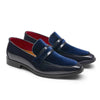 Men's Penny Loafers Italian Leather Suede Detail Slip-On
