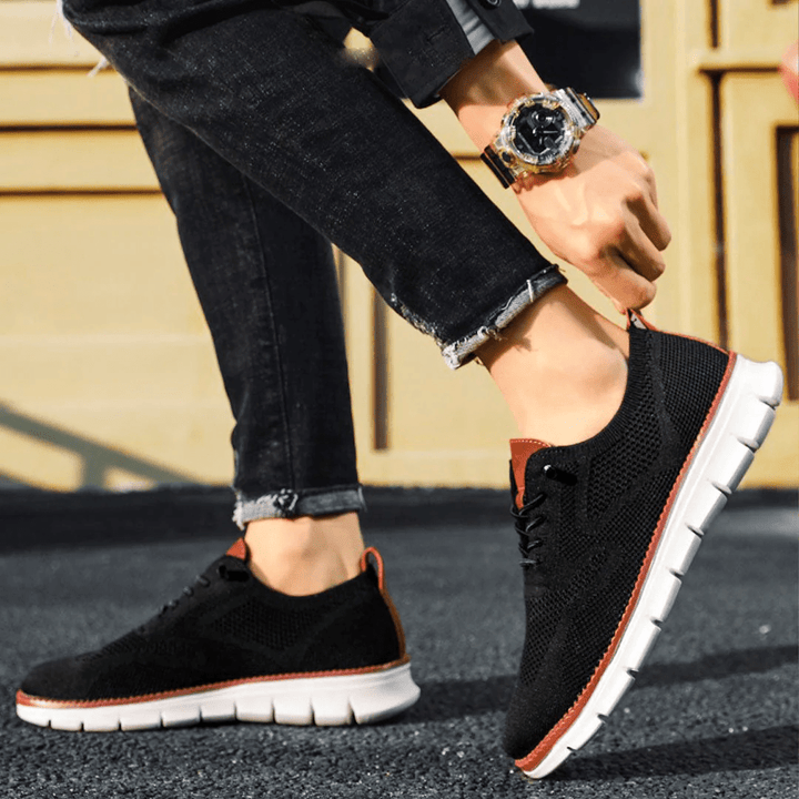 Breathable & Ultra-Comfortable Men's Sneakers in a Minimalist Design – Elias