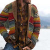 Men’s Striped Cardigan – Relaxed Knit with Colorful Flair