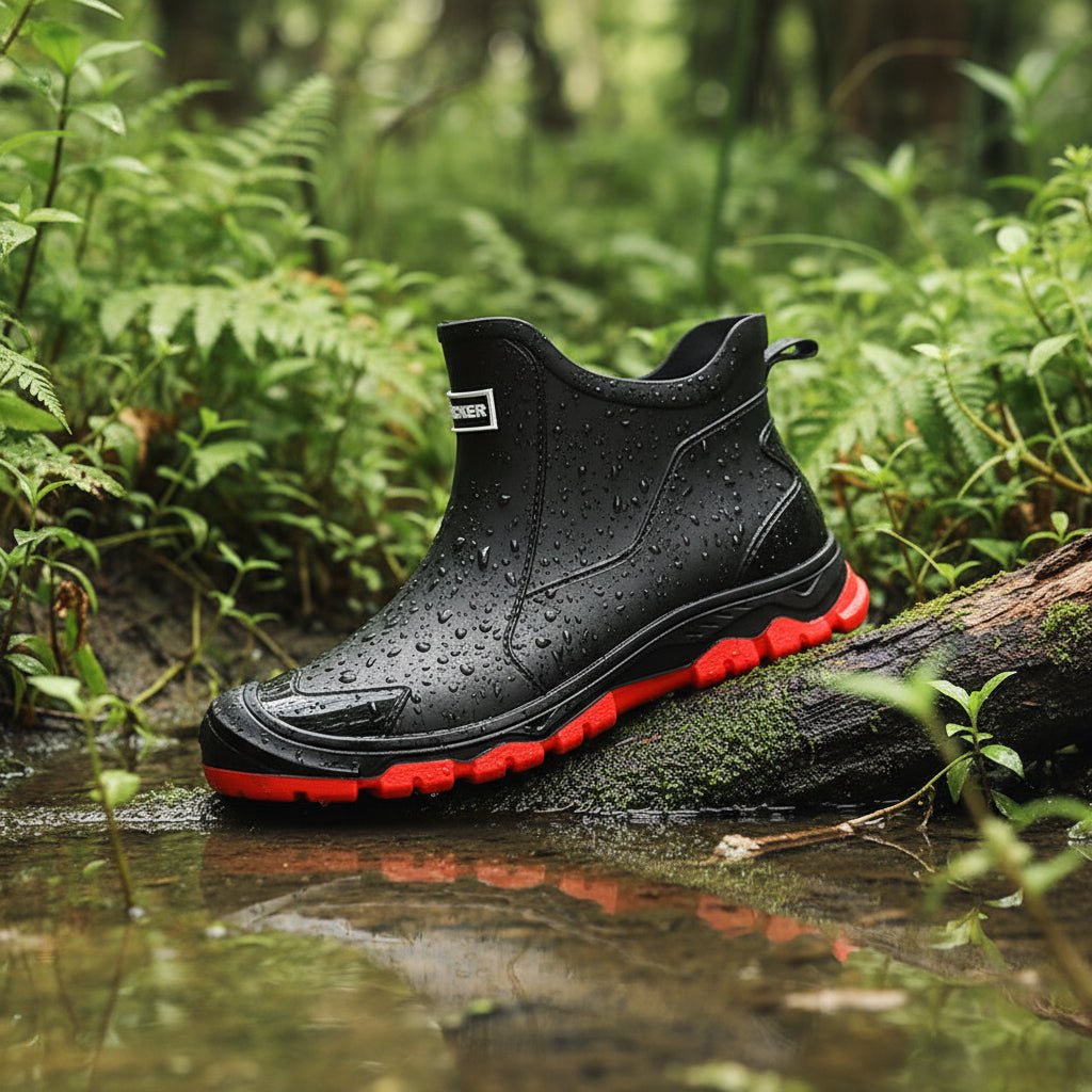 Women's Waterproof Rubber Wellies with Non-Slip Sole