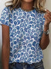 Women's Casual Printed T-shirt with Round Neck