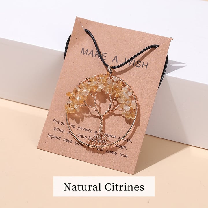 Seven Chakra Tree of Life Necklace