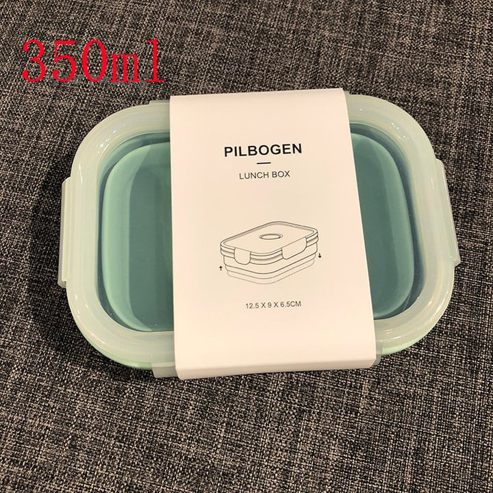 Collapsible Airtight Food Storage Containers with Silicone Lids and Lunch Prep Design