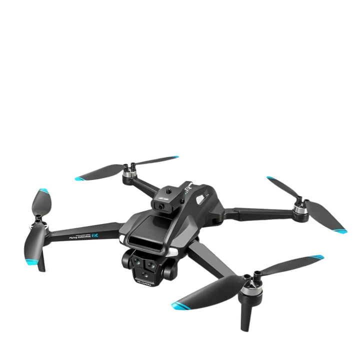 Compact Foldable Camera Drone with Triple Lens and Quadcopter Design for Aerial Photography