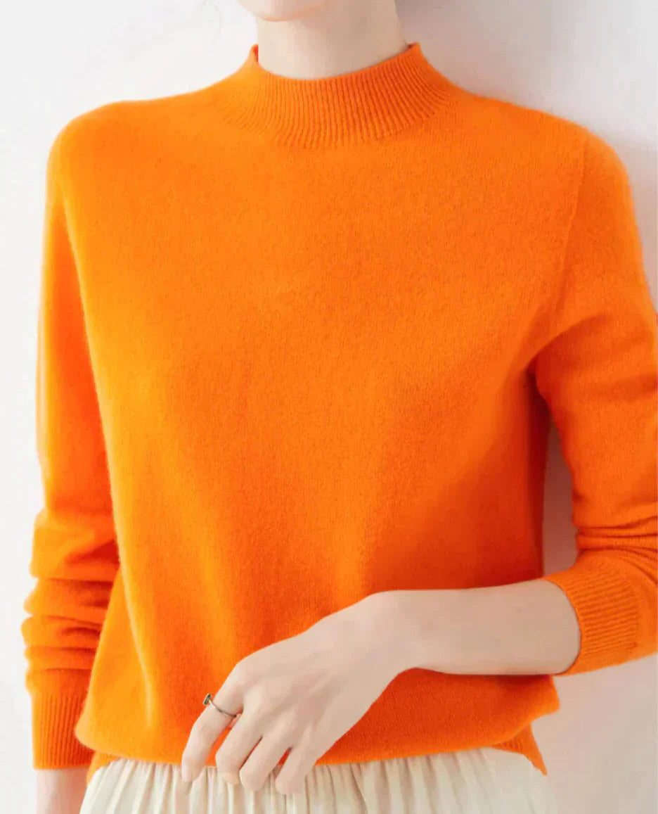 Cashmere Sweater with Crew Neck for Women