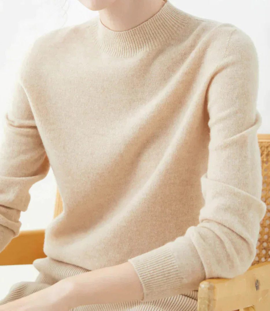 Cashmere Sweater with Crew Neck for Women