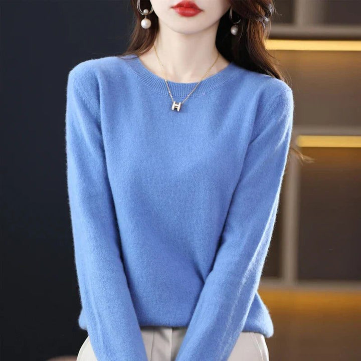 Crew Neck Cashmere Sweater for Women