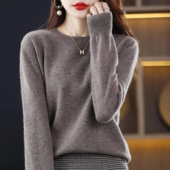Crew Neck Cashmere Sweater for Women