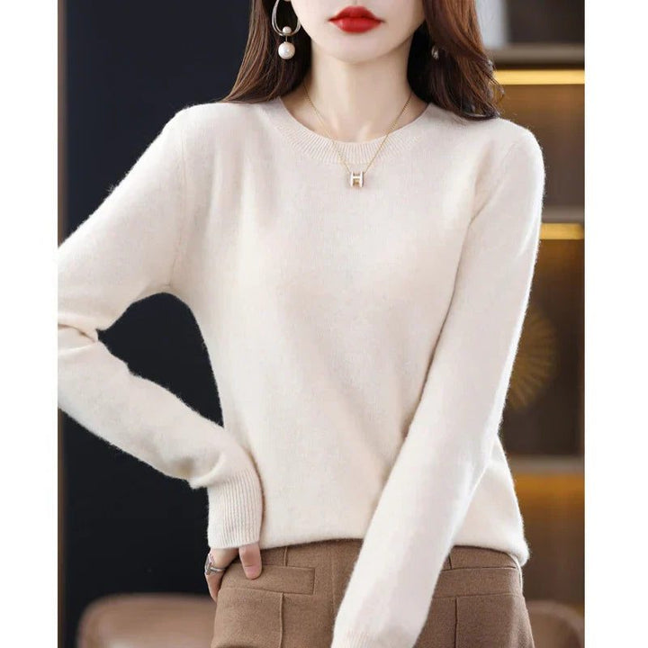 Crew Neck Cashmere Sweater for Women