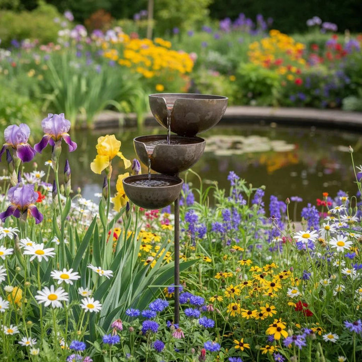 Rain Collector Bird Bath - Natural Water Source for Birds and Bees