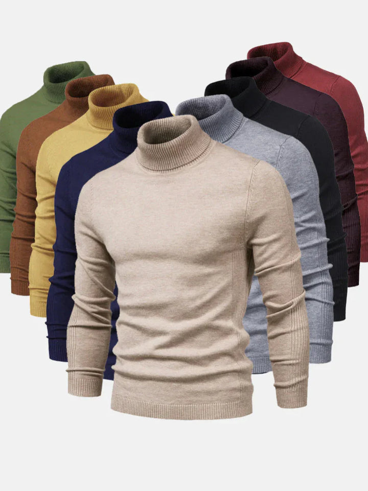 Men's Turtleneck Sweater – Washable and Versatile