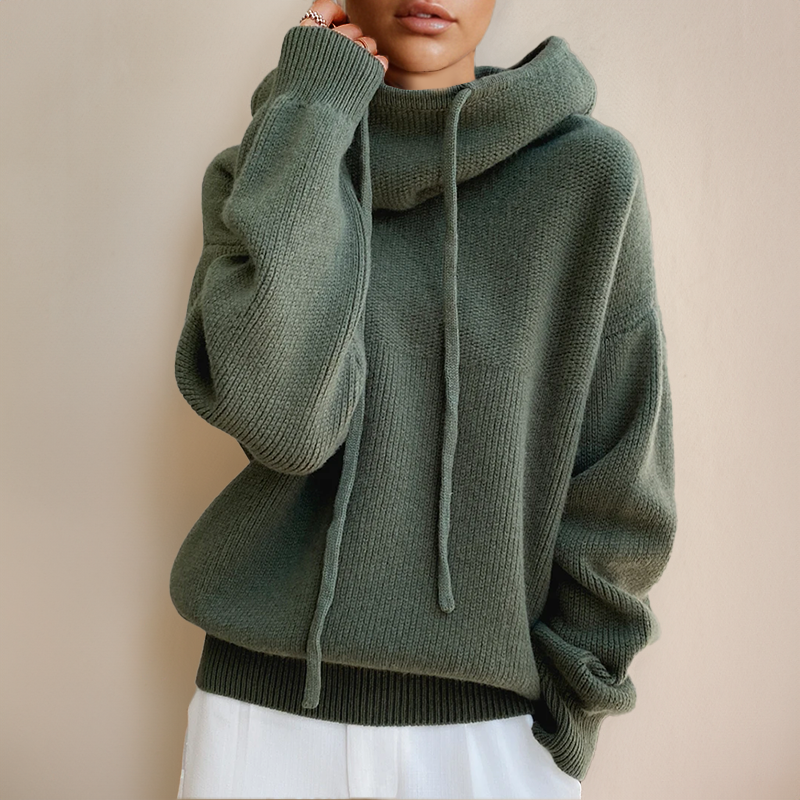 Merino Wool Women's Roll Neck Sweater - Lena