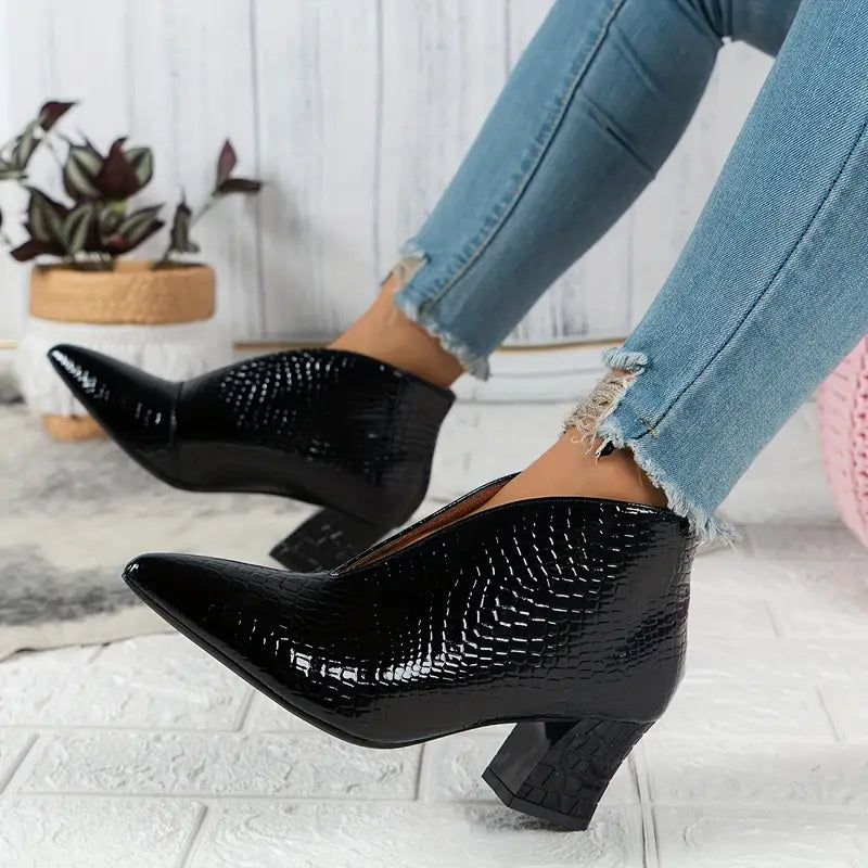 Women's Pointed-Toe Stiletto Ankle Boots