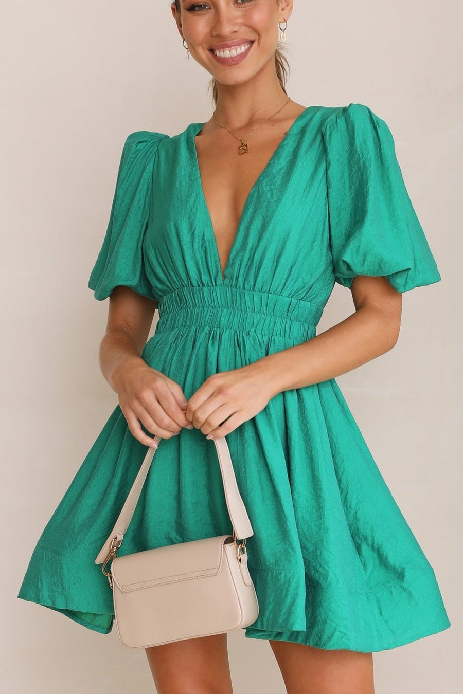 Elegant and Flowy Fit Mini Dress